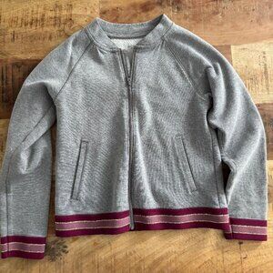 Girls gray zip up